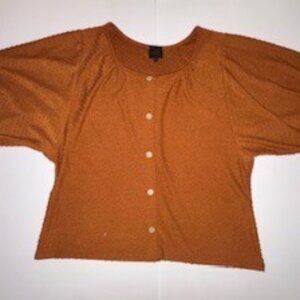 W5 , Sunburnt Orange Blouse, Size Large